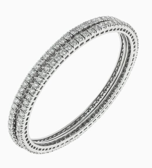 Diamond Bangle White 1b